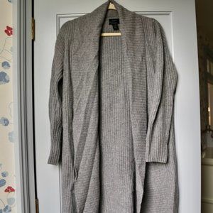 Halogen Cashmere Grey Cardigan